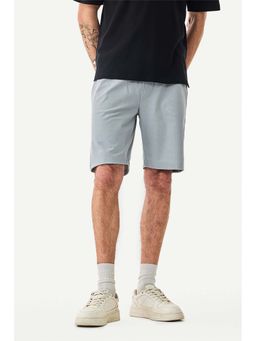 Snitch - Grey Textured Regular Shorts