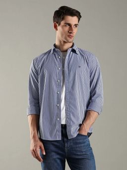 Tommy Hilfiger - Striped Regular Fit Cotton Casual Shirt