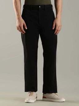 Tommy Hilfiger - Relaxed Fit Solid Mid Rise Black Trouser