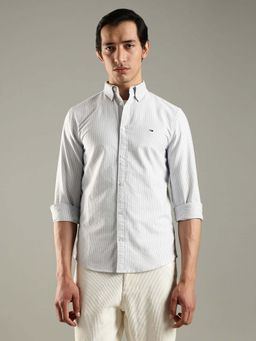 Tommy Hilfiger - Striped Slim Fit Cotton Casual Shirt