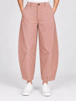 Zuri - Womens Pink Solid/Plain Pant