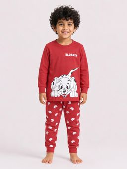 BLUSHES - 100% Cotton Printed Full Sleeves Printed T-Shirt and Joggers
