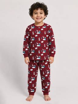 BLUSHES - 100% Cotton Printed Full Sleeves Printed T-Shirt and Joggers
