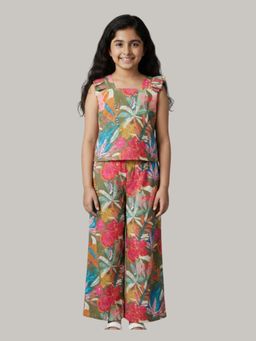 KEVORA APPARELS - Girls Floral Printed Co-Ord Set
