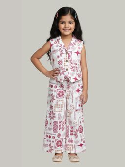 KEVORA APPARELS - Girls Ethnic Printed Co-Ord Set