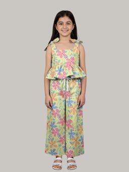 KEVORA APPARELS - Girls Floral Printed Co-Ord Set