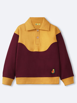 Avokiddos - Mustard Colorblock Sweatshirt
