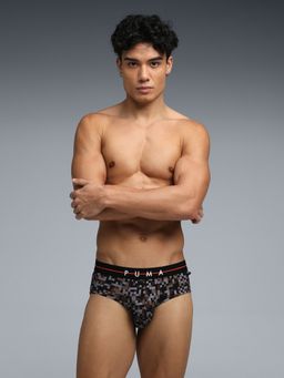 Puma - Lite Men's Printed Grey Brief