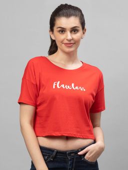 Globus - Chinese Red Printed T-Shirt