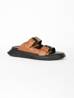 GAS - Men Tan Tier Buckle Sandals