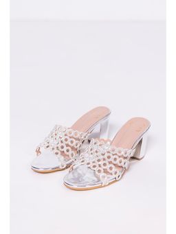 MYRA - Juliet Silver Sandal Heels