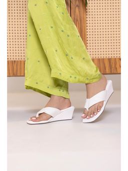 MYRA - Women White Wedges