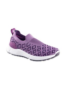 Neeman's - Purple Crystal Knit Slip On Sneakers
