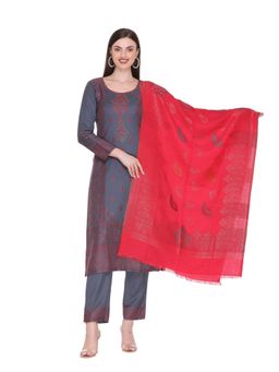 Kidar - Women Unstitched Acrylic Winter Wear Suit (Set of 3)