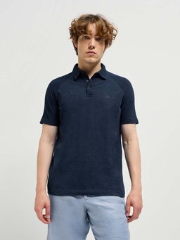 The Bear House - Solid Regular Fit Polo Collar T-Shirt