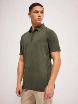 The Bear House - Solid Polo Neck T-Shirt