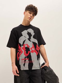 The Bear House - Men Graphic Oversized T-Shirt