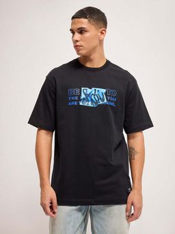 The Bear House - Graphic Printed Oversize Crew Neck T-Shirt