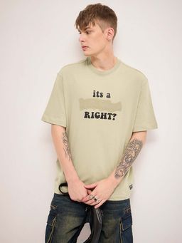 The Bear House - Typography Oversize Crew Neck T-Shirt