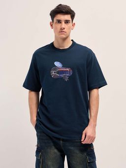 The Bear House - Mens Graphic Crew Neck Oversize T-Shirt