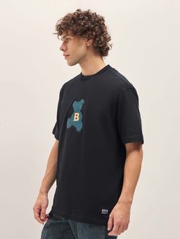 The Bear House - Mens Cotton Sequin Oversize T-Shirt