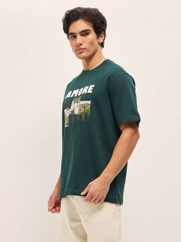 The Bear House - Graphic Oversized Crew Neck T-Shirt