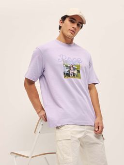 The Bear House - Graphic Oversized Crew Neck T-Shirt