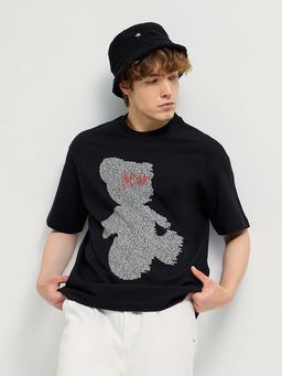 The Bear House - Typography Crew Neck Oversized T-Shirt