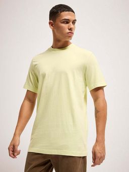 The Bear House - Solid Round Neck Relaxed Fit T-Shirt
