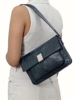 Hidesign - Womens Blue Gatwick-01 Party Shoulder Bag (M)