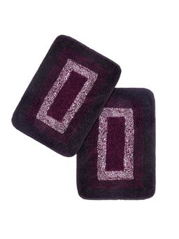 Saral Home - Solid Frame Bath Door Mat Purple 2