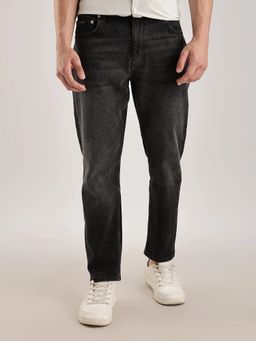 Calvin Klein - Men's Black Light-Wash Mid Rise Jeans
