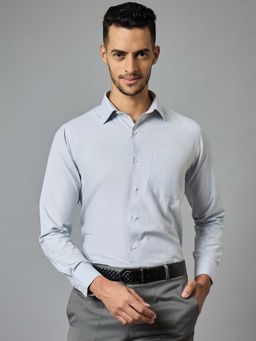 Louis Stitch - Men's Black Full Sleeves Regular Fit Formal Shirt