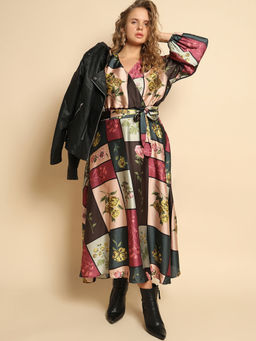 VERO MODA - Green Floral Print Maxi Dress