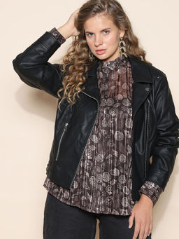 VERO MODA - Brown Shell Print Shirt