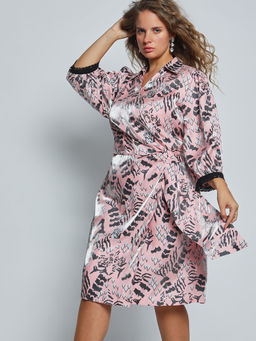 VERO MODA - Pink Abstract Print Dress