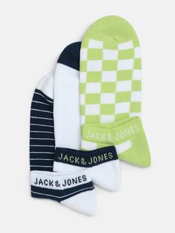 Jack & Jones - Men Printed Multi-Color Socks (Pack of 3)