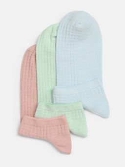 Jack & Jones - Men Solid Multi-Color Socks (Pack of 3)