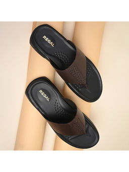 REGAL - Brown Men Casual Leather Sandals