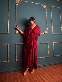 WHY SO BLUE - Irina Kaftan Style Maxi Dress