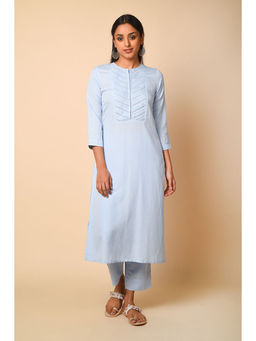 Barara Ethnic - Subtle Pleated Kurta (Set of 2)