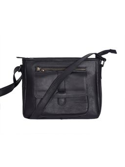 Celtic - Elegance Redefined Black Leather Sling Bag
