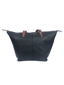 Celtic - Stylish Black Soft Leather Tote Bag