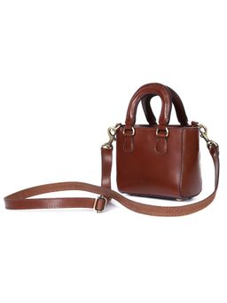 Celtic - Elevate Your Style With Brown Leather Sling Bag
