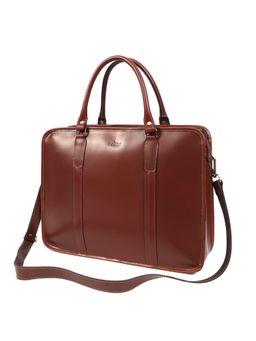 Celtic - Unisex Spacious Made Of Genuine Leather Laptop Bag With Detachable Strap