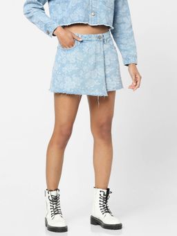 ONLY - Women Casual Wear Blue Skorts