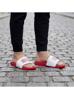 U.S. POLO ASSN. - AXER Mens Red Sliders