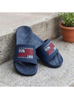 U.S. POLO ASSN. - AXER Mens White Sliders