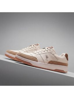 U.S. POLO ASSN. - SIMON 2.0 Stylish Beige Casual Sneakers for Men