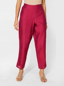 Fabindia - Pink Cotton Silk Ankle Length Ijar